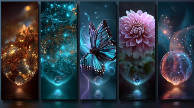 Vector roll up banners templates. Vector template horizontal banner with spring sale advertising.