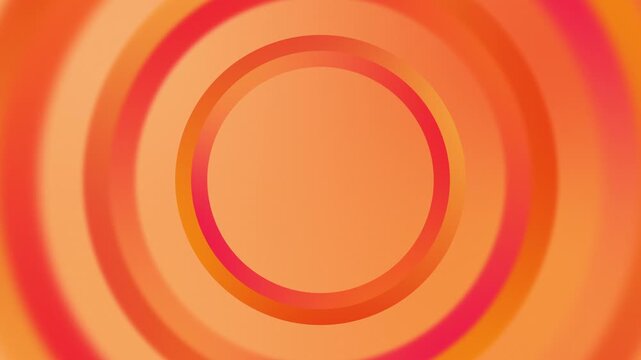 Abstract circular motion background, Gradient orange and red colors movement in smooth seamless animation, Motion graphic for titles