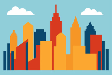 Fototapeta premium city in the sky