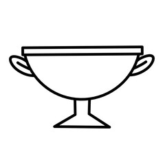 pottery bowl vector icon