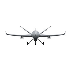 A modern unmanned aerial vehicle against a neutral background.