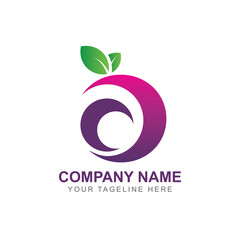 Simple logo for company or brand food & beverage