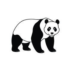 Vector illustration of a panda