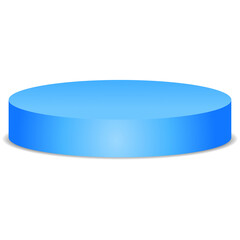 Blue Podium Display Product Placement Design Template