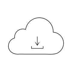 Cloud download icon