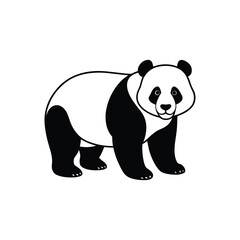Vector illustration of a panda