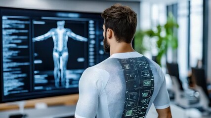 High Tech Bodysuit Technology Enhances Digital Analysis of Human Anatomy for Better Health Insights - Powered by Adobe
