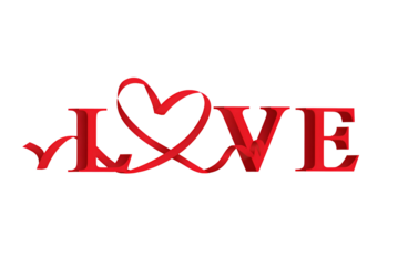 Love red text png love tshart design 