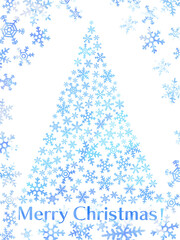 雪の結晶　クリスマスツリー