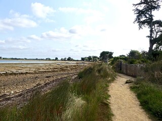 Ile-d'Arz, August 2025: Hiking around Ile-d'Arz in the Gulf of Morbihan in Brittany - View of the sea