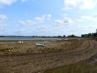 Ile-d'Arz, August 2025: Hiking around Ile-d'Arz in the Gulf of Morbihan in Brittany - View of the sea