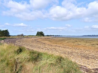 Ile-d'Arz, August 2025: Hiking around Ile-d'Arz in the Gulf of Morbihan in Brittany - View of the sea
