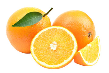 Fresh orange fruit isolated