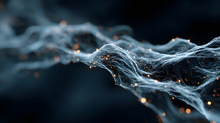 Big data technology Data science analysing artificial intelligence generative AI deep learning machine learning algorithm Neural flow network analytics innovation abstract futuristic. 3d rendering..