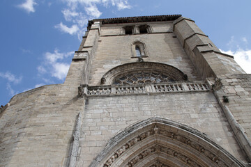 Fototapeta premium medieval church (san esteban or st stephen) in burgos in spain 