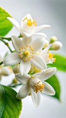 Delicate white petals of lime blossom unfold