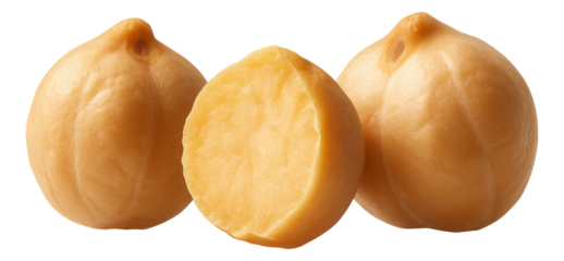 A flat white plate with a portion of semolina gnocchi, lightly browned and arranged in a spiral pattern