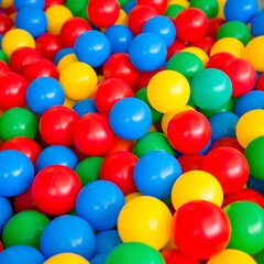 Colorful plastic balls