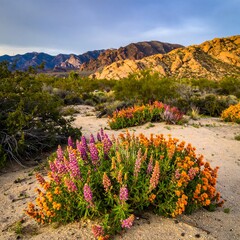 Desert wildflowers in bloom
