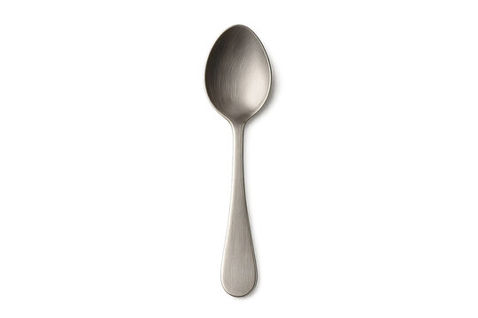 Shiny stainless steel spoon isolated on transparent background PNG for kitchen utensil design