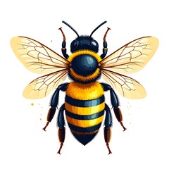 Detailed bee illustration