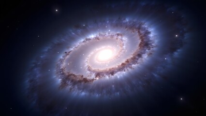 Fototapeta premium The spiral of the universe in the galaxy