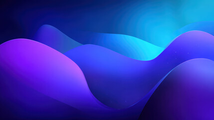 Abstract Wavy Gradient Background in Shades of Blue and Purple, Featuring Smooth Curves and Subtle Light Effects, Ideal for Modern Designs, Wallpapers, and Creative Projects, Evoking a Sense of Calm