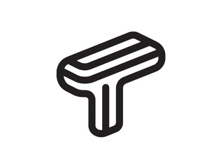 Stylish Barcode Scanner Icon Clean Technology Line Drawing