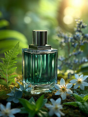  Emerald Green Perfume in a Sunlit Forest