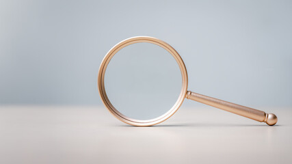Using magnifying glass web search internet. Magnifier finance audit accounting. Magnifier analyzing...