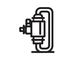 Stylish Bilge Pump Icon Minimalist Nautical Device Vector Artwork