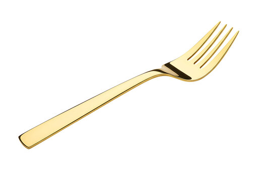 Golden Fork Illustration