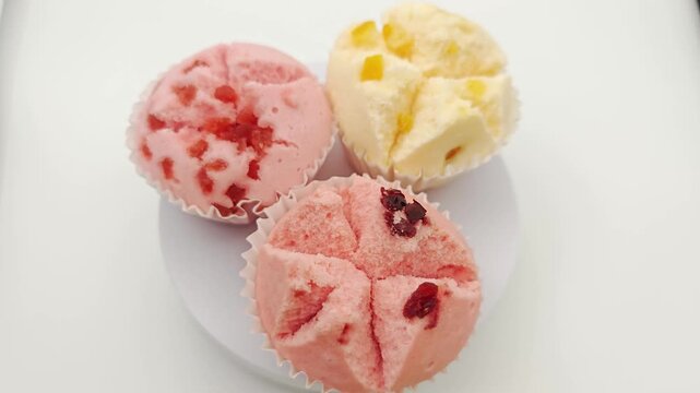 Pui Fai is Thai dessert cake made from flour and sugar.