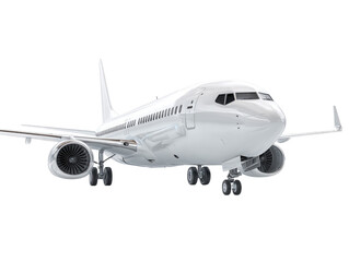 Obraz premium 3D Rendered Illustration of Modern Plane Centered on Transparent Background