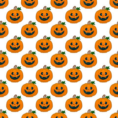 Cute Halloween Pumpkin with Water Eyes