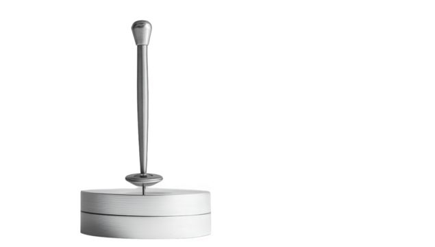 A spinning top toy isolated on transparent background