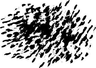 Dynamic brush splatter vector with radial ink spread. Perfect for modern grunge designs, abstract art, distressed posters, and textured graphic element