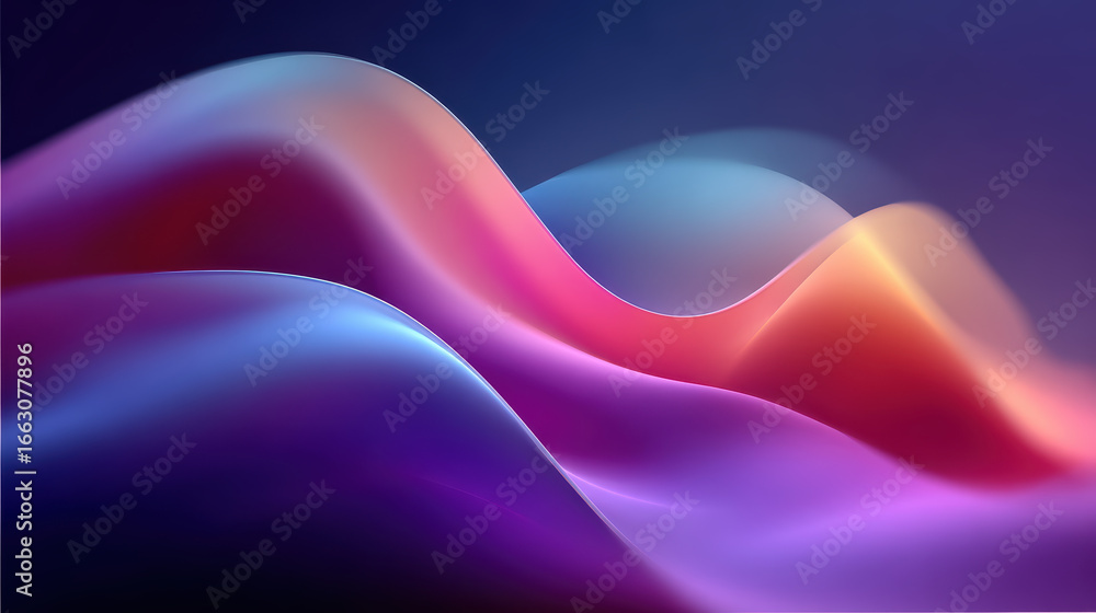 Poster abstract gradient wave background with vibrant colors: a modern and dynamic design featuring smooth 