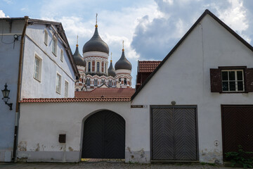 Obraz premium Architecture of Talinn city,capital of Estonia