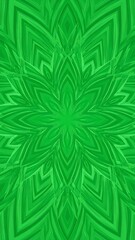 Obraz premium Vibrant green symmetrical pattern