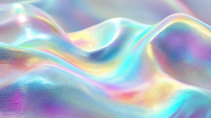 Obraz premium Holographic fabric texture