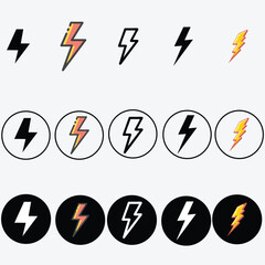 Modern Voltage Icon Vector Design