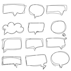 Obraz premium set of speech bubbles