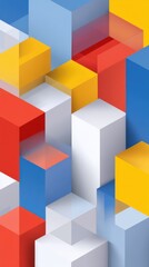 Obraz premium Minimalist Chaboard Tea Tray Illustration with Clean Geometric Shapes for Zen Decor