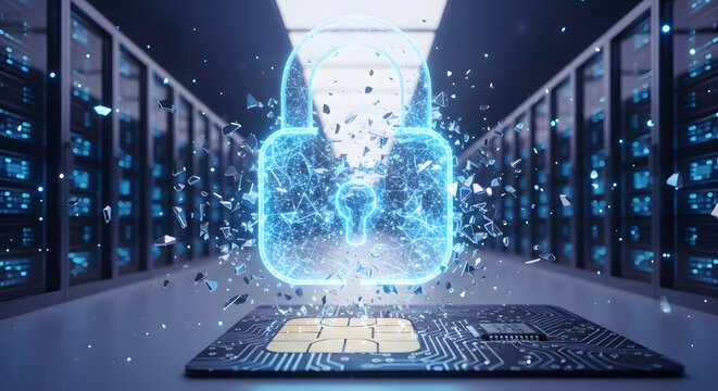 Secure Data: Digital Lock in Server Room
