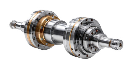 Lathe spindle rotating background isolated on a Transparent background, PNG file.