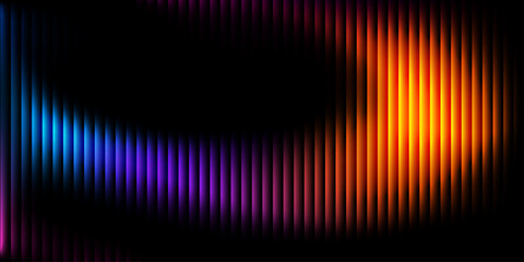 Vibrant Multicolor Neon Gradient with Ribbed Glass Effect. fractal glass texture background. For header, banners.