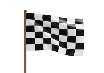 Obraz premium Checkered Racing Flag Illustration