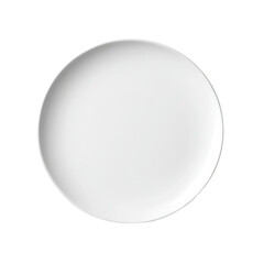 Modern White Flat Plate Isolated