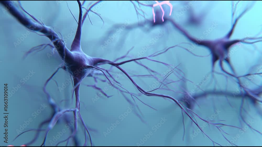 Leinwandbilder neural connections explored in intricate detail showing the structure and function of brain cells du
